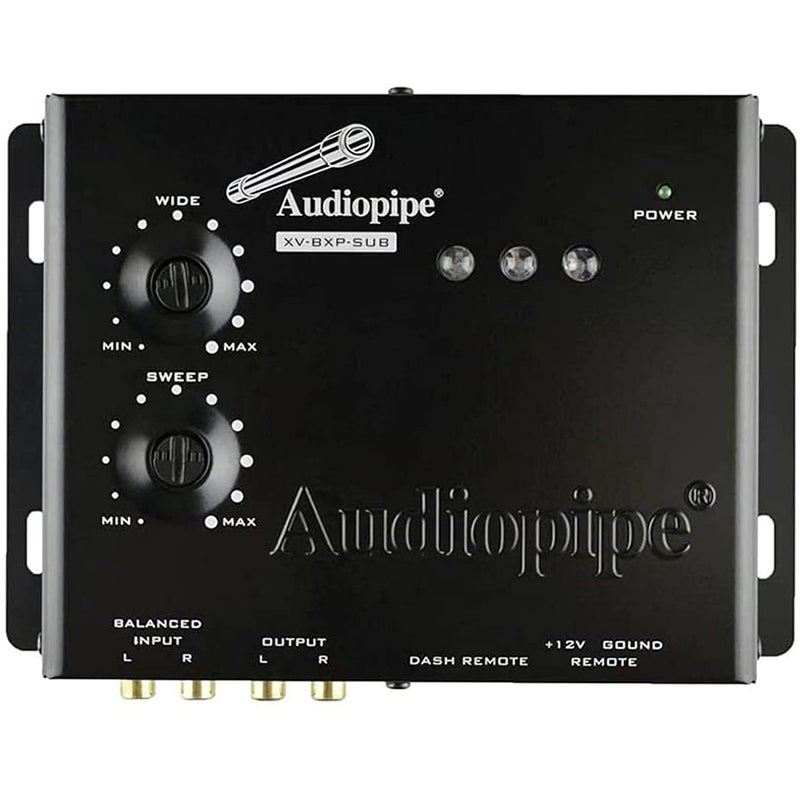 AudioPipe XV-BXP-SUB 15V Car Audio System Digital Sound Equalizer Epicenter Enhancer Restoration Signal Processor Bass Booster w/Remote Knob, Black - Image 3